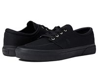 POLO RALPH LAUREN Men's Faxon Low Sneaker, Black/Black Pp, 11.5