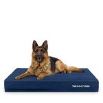 The Dog’s Bed Orthopaedic Dog Bed XL Blue Denim, Waterproof Memory Foam Dog Bed