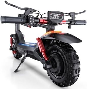 isinwheel Electric Scooter for Adults, 1000/800W Motor Up to 28 MPH, 37/28 Miles Range, APP Control, NFC Lock, 11/10" Off-Road Tires, Foldable Commuting E Scooter with Dual Suspension