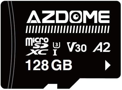 AZDOME 128GB Micro SD Card microSDXC Memory Card for AZDOME M550 GS63H Pro M63 M300 M300S M27 M17 M01 Pro PG19X Dash Cam Full HD & 4K UHD, U3, A2, V30