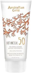 Australian Gold Botanical SPF 50 Mineral Sunscreen Lotion, Non-Chemical Sunblock with Titanium Dioxide & Zinc Oxide, Native-Australian Ingredients, Water-Resistant, Citrus Oasis Fragrance, 5 Oz