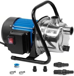 FLUENTPOWER 1HP Portable Garden Transfer Pump, 900GPH Electric Sprinkler Booster Pump, Shallow Well Jet Pump for Home Lawn Irrigation and Water Draining