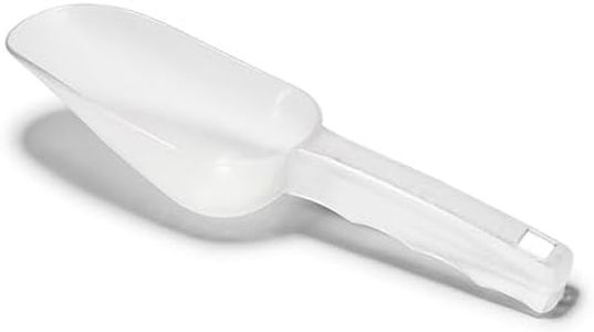 Ice Scoop Plastic Utility Ice Scoop, Ice Shovel for Multi-Purpose Kitchen Bar Party with Finger Groove Handle