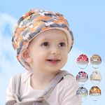 Fettwal First Steps Helmet for Children from 6 to 36 Months, First Steps for Children, Newborn, Helmet for Newborn (Happy Bear)