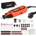 ValueMax Rotary Tool Kit, 130W Powerful Rotary Multi Tool with Variable Speed, Mini Grinder Set with 119pcs Accessories for Craft Projects and DIY, Engraving, Cutting, Sanding, Polishing