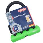 Abus Ultra 410 Mini U-Lock, 5.5", Black/Lime