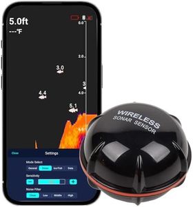 Advwin Portable Wireless Fish Finder and Depth Finder for Recreational Fishing from Dock, Shore, Bank or Kayak, Castable Sonar Detector with App Bluetooth Connection