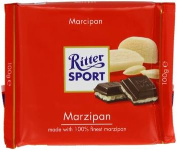 Ritter Sport Marzipan Chocolate Bar 100 g (Pack of 5)