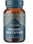 Ayurvediq Wellness Organic Shatavari Capsules 120, 400mg – Natural Pure Shatavari Powder for Breast Milk, Hormone Balance for Women – Soil Association Certified - Vegan Ayurveda Products