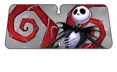 Plasticolor 003677R01 Accordion-Style 'Nightmare Before Christmas' Windshield Sunshade