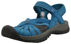 KEEN Women's Rose Casual Closed Toe Sandals, Blue Fjord Drizzle, 4 UK