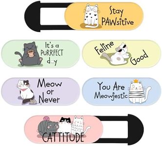 MESMOS Webcam Cover Slide, Cat Lovers Gifts for Women, Cat Gifts for Cat Lovers, Cat Lover Gifts, Cat Things, Cat Mom Gifts for Women, Cat Themed Gifts, Laptop Camera Cover Slide Cute