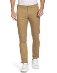 Arrow Men's Slim Trousers (ASAFTR2561_Khaki