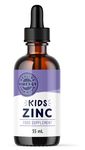 Vimergy kids zinc liquid supplement – fast absorbing kids zinc drops–supports healthy brain development, physical growth & cell function -no sugar, colors, flavors – vegan, gluten-free & paleo (55 ml)