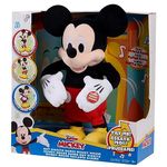 Disney Junior Mickey Mouse Hot Diggity Dance Mickey Feature Plush Stuffed Animal, Motion, Sounds, and Games, Officially Licensed Kids Toys for Ages 3 Up, Gifts and Presents