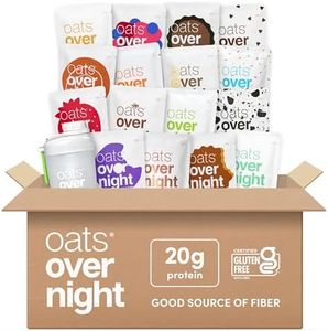 Oats Overnight - Ultimate Variety Pack High Protein, High Fiber Breakfast Shake - Gluten Free, Non GMO Oatmeal Chocolate Chip Cookie Dough, Banana Bread & More (16 Pack + BlenderBottle)
