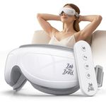 Bob and Brad Eye Massager for Migraines with Remote, Heat Compress, Music, EyeOasis 2 Plus Heated Eye Mask, Sleeping Eye Mask for Dry Eyes Relief, Improve Sleep, Christmas Gifts for Women Men