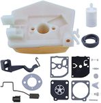 Mtanlo Air Filter Fuel Filter Carburetor Gasket Repair Kit For Husqvarna55 51 503608401, Throttle Rod, Choke Rod, Fuel Filter, Fuel Line, Air Filter, Carburetor Gasket, Carburetor Repair Kit