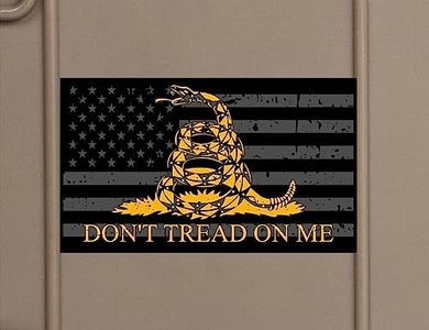 American Flag Gadsden 1776 We The People Weathered Vinyl Sticker Decal (2"x3.5" Two Pack)