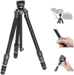 SmallRig AP-100 FreeRover Carbon Fiber Tripod, 59" Photography Tripod with One-Step Tightening System, Multi-Compatible Mount Plate, Professional Travel Tripod Max Load 17.6 lbs for Camera-4353