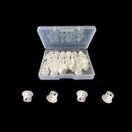 30 Pcs White Hole Plugs 8mm (5/16") White Plastic Hole Plugs White Plastic Plugs for Holes Hardware Plugs Cabinet Hole Plugs Screw Hole Plugs Plastic Plugs for Holes (White)
