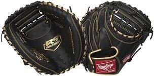 Rawlings | R9 Baseball Catcher's Mitt | 32.5" |1-Piece Solid Web | Right Hand Throw