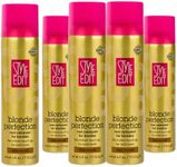 STYLE EDIT DARK BLONDE Root Concealer Touch Up Spray Instantly Covers Greys And Dark Roots - Professional Salon Quality Blonde Perfection Grays Cover Up Hair Products for Women 4 Ounce PACK OF 5