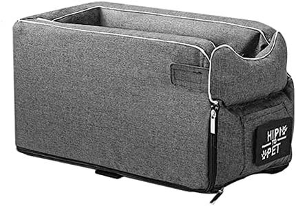 Enakshi Pet Car Booster Seat Carrier Carry Cage Carrying Dog Car Seat Square Gray |Pet Supplies | Dog Supplies | Car Seats & Barriers