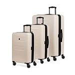 SwissGear 8020 Hardside Expandable Luggage with Spinner Wheels, Cream, Checked-Large 27-Inch, 8020 Hardside Expandable Luggage with Spinner Wheels