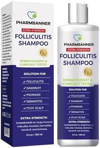 Folliculitis & Seborrheic Dermatitis Shampoo – Anti-Dandruff, Psoriasis & Itchy Scalp Treatment – Soothes Redness, Flaking & Irritation