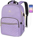 MATEIN Laptop Backpack for Women, School Backpack Bag 15.6 Inch Lightweight for Travel Work With USB Charging Port Waterproof, Anti theft Rucksack Girls Ladies for University College Large, Purple