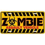 Signs 4 Fun Zombie Assault Vehicle License Plate