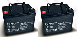 Q-Batteries 12LCP-36 / 12V - 36Ah lead acid battery Cycle type AGM - Deep Cycle VRLA/Boats/Campers/Mobility x1