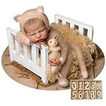 LYXIHAP Baby Photography Bed, Woode