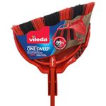 Vileda One Sweep Broom with Step-On Dustpan | Catches Over 99% of Dust & Dirt | Indoor Broom