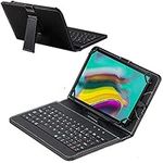 Navitech Black Keyboard Case Compatible with The  Soledpower 10.1 Inch Google Android 4.4 Kitkat Tablet