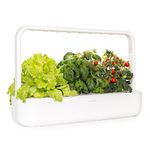 Click and Grow Smart Garden 9 Indoor Gardening Kit (Includes 3 Mini Tomato, 3 Basil and 3 Green Lettuce Plant pods), White