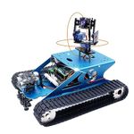 Yahboom Raspberry Pi 4B Smart Robotic Kit AI Video Programming Electronic Toy DIY Robot Kit for Teens Adults Compatible RPI 3B/3B+ G1 Tank (Without Raspberry Pi)