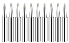 Saipor 10pcs 900M-T Soldering Iron Tips Solder Iron Replacement Tip Soldering Bits for 900M Station Tool for Hakko, TENMA, ATTEN, Quick, Aoyue, Yihua Soldering Station（900M-T-2.4D)