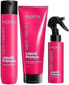 Matrix Opti.Repair Professional Shampoo + Conditioner + Spray | With Liquid Proteins | For Damaged & High Porosity Hair (350ml + 198 g + 100 ml)