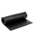 QWORK Rubber Sheet Roll, Solid Rubber Gasket Strip, 48" Long x 12" Wide x 1/8" Thick, for Sealing, Bumpers, Weather Stripping, DIY Gaskets, Crafts, Flooring, Supports