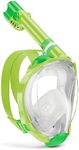 WSTOO Full Face Snorkel Mask,180 De