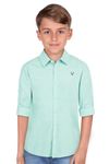 Allen Solly Kids Apparel Plain Regular Shirt (ABSF31901792_Green 3 4 Years)