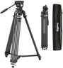 SmallRig AD-01S Video Tripod, 74" Heavy Duty Tripod with Pan and Tilt Fluid Head, Dual-Mode Quick Release Plate, Load up to 13.2lb / 6kg for DSLR, Camcorder, Cameras - 4686