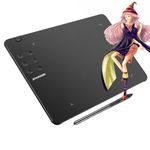 SPASEEBA Graphic Drawing Tablet T605, 6.7 * 4 inches Drawing Pad with Battery-Free Stylus 8192 Pressure Tilt Function, 6 Express Keys Pen Tablet for Digital Drawing/OSU/Online Teaching/Remote Working