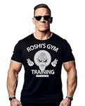 Nexgen Clothing Master Roshi's Gym Training Funny Gym T-Shirt for Men & Women - TV, Movie, Game & Anime Themed Workout Training Top - Perfect for Fitness and Pop Culture Fans Black