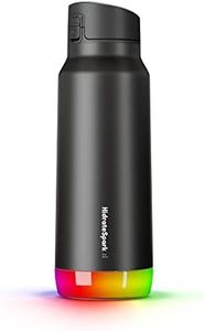 Hidrate Spark PRO Smart Water Bottle – Insulated Stainless Steel – Tracks Water Intake with Bluetooth, LED Glow Reminder When You Need to Drink – Chug Lid, 32oz, Black