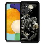 ZHEGAILIAN Compatible with Samsung Galaxy A15 5G Case,I Love Skull Cool Galaxy A15 5G Cases for Men Boy Girl Drop Protection TPU Bumper Case for Samsung A15 5G Case 6.5-inch I Love Skull Cool