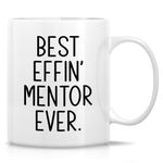 Retreez Funny Mug for Mentor - Best Mentor Ever - 11 Oz Ceramic Coffee Cups for Mentors, Teachers, Coaches - Birthday, Holiday, Graduation, Appreciation, Retirement Gift For Mentors, Mentoring Heroes