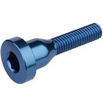 Burgtec Top Cap Stem Bolt - Blue/Mountain Bike MTB Part Match Component Lightweight Alloy Accessories Cycling Biking Cycle Trail Ride Style Race Downhill Freeride Dirt Jump Screw Spacer Headset Kit